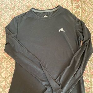 Adidas black long sleeve shirt women’s Sz sm